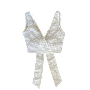 LA Hearts Eyelet Crop Top